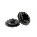 X4 COMPOSITE GEAR DIFF. CASE WITH 38T PULLEY & COV