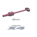 X4 ECS DRIVE SHAFT 58MM - HUDY SPRING STEEL - SET