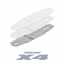 X4 ALU SOLID CHASSIS 2.0MM - SWISS 7075 T6