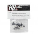 HB Racing Aluminum Hard Anodized Shock Cap (2)