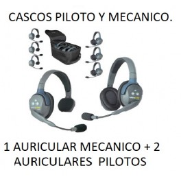  Auricular HD 1 MECANICO + 2 PILOTOS.