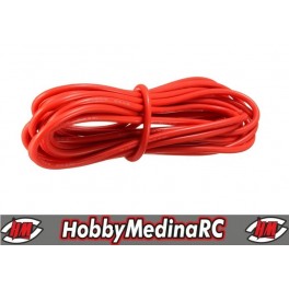 CABLE SILICONA ROJO 14 AWG 50cm.